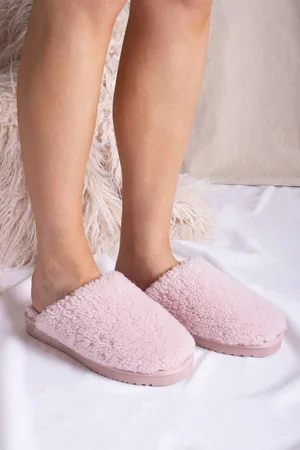 PRETTY YOU Jude Sheepskin Mule Slippers