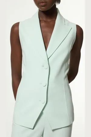 Karen Millen Compact Stretch Essential Tailored Waistcoat Jacket