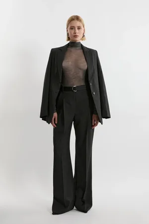 Karen Millen Pinstripe Tailored Detail Trouser