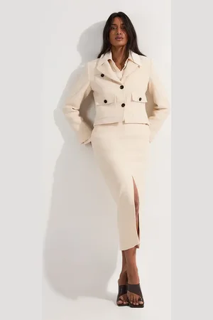 Karen Millen Textured Tweed Tailored Pencil Skirt