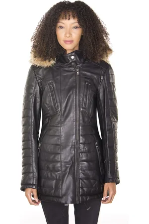 Infinity Quilted Leather Parka Jacket-Curitiba