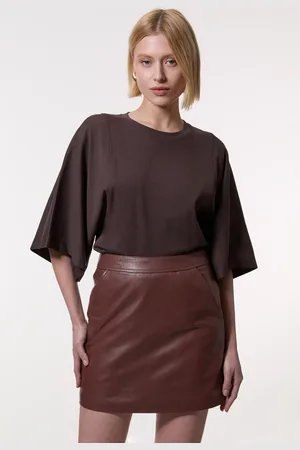 Karen Millen Leather Mini Skirt