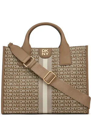 DKNY Carol Medium Logo Tote Chino