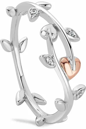 Clogau Tree of Life Sterling Silver Vine Ring with Topaz