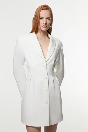 Karen Millen Compact Stretch Darted Tailored Blazer Mini Dress