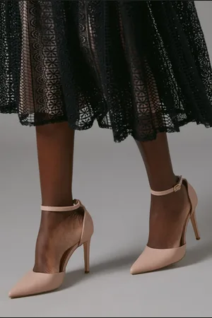 Coast Nautila Faux Leather High Heel Stiletto Open Pointed Court Shoes