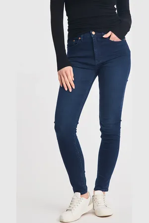 French Connection Cotton Blend Stretch High Rise Skinny Denim Jeans
