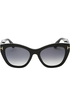 Tom Ford Cara Smoke Polarized Lens Shiny Sunglasses
