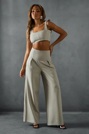 MissPap Corset High Waist Wide Leg Trousers