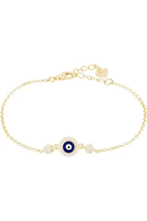 Latelita Evil Eye Enamel Dark Blue Bracelet Gold
