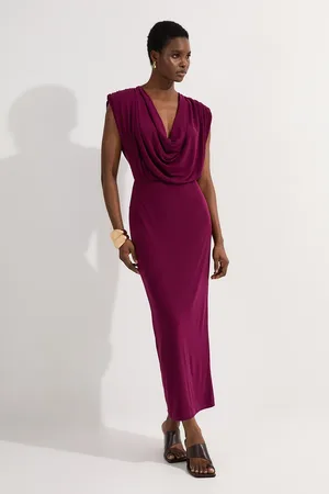 Karen Millen Cowl Neck Jersey Maxi Dress