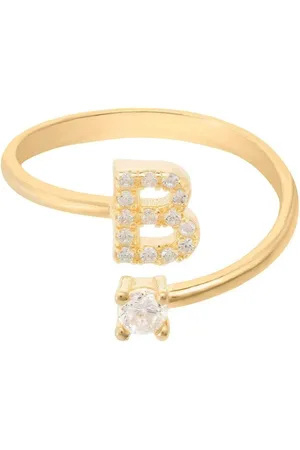 Latelita Initial Ring Gold B