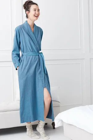 British Boxers "Stornoway" Herringbone Brushed Cotton Dressing Gown