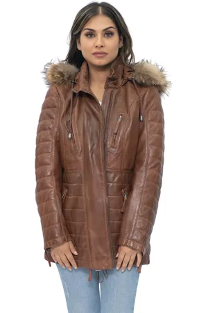 Infinity Quilted Leather Parka Jacket-Curitiba
