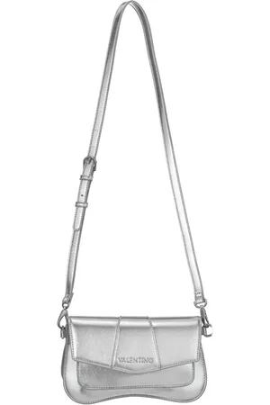 VALENTINO Unika Metallic Crossbody Silver