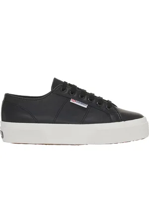 Superga 2740 Nappa Leather Platform Trainers