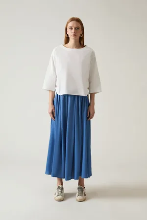 James Lakeland Blue Maxi Skirt
