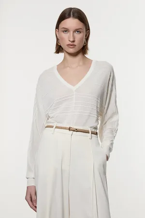 Karen Millen Lightweight Stitch Detail Knitted Jumper