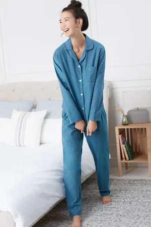 British Boxers "Stornoway" Herringbone Brushed Cotton Pyjama Set