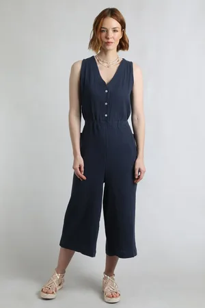 Weird Fish Alani Organic Cotton Double Cloth Jumpsuit