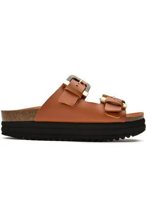 V.gan Vegan Plum Footbed Tortoiseshell Sandals