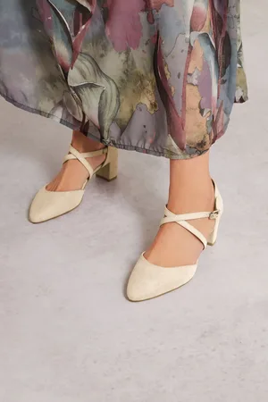 Long Tall Sally Cross Strap Mary Jane Heels