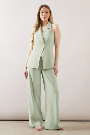 wallis Wide Leg Vent Detail Trouser