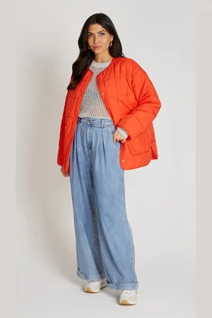 Little Mistress Tomato Quilted Jacket