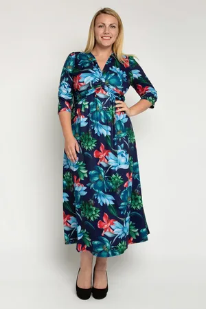Jolie Moi Twist Front Maxi Jersey Dress