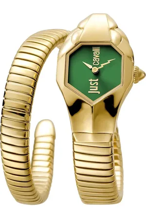 Roberto Cavalli JC1L001M0055 Bottle Green Stainless Steel Watch