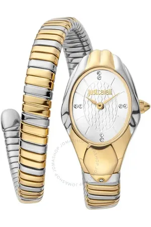 Roberto Cavalli Snake White Dial Watch