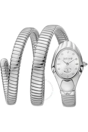 Roberto Cavalli Glam Chic Snake -Tone Dial Watch