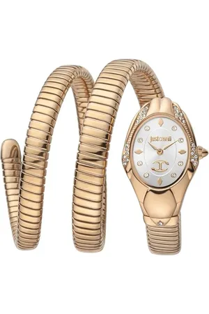 Roberto Cavalli Snake White Dial Watch