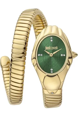 Roberto Cavalli Snake Green Dial Watch