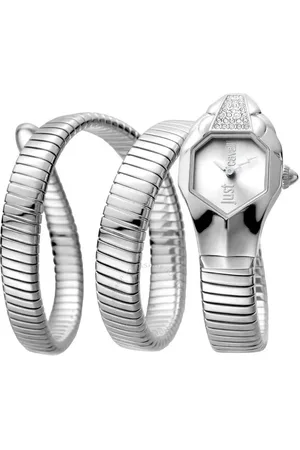 Roberto Cavalli Snake Quartz Grey Dial Watch