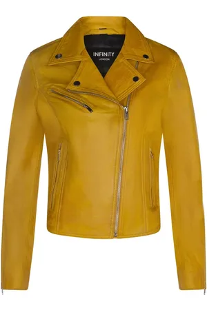 Infinity Classic Leather Brando Biker Jacket-Loughton