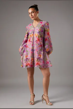 Coast Floral V Organza Dress