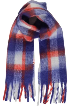 ONLY Plaid Knit Scarf with Tassels Women - Scarves