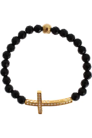 Nialaya Onyx Cross Bracelet SIG19012 Women