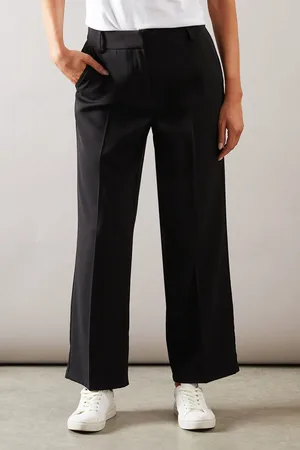 wallis Petite High Waist Straight Leg Trouser
