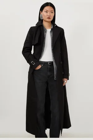 Karen Millen Petite Tailored Classic Belted Trench Coat