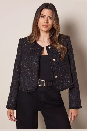 wallis Trim Detail Boucle Edge to Edge Jacket