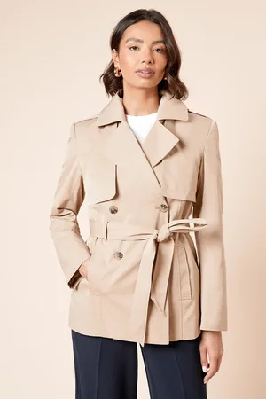 Dorothy Perkins Double Breasted Belted Trench Coat