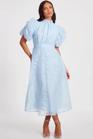 Quiz Chiffon Diamante Midi Dress