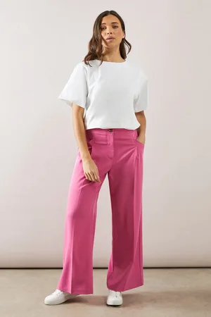 wallis Petite Wide Leg Pleat Detail Trouser