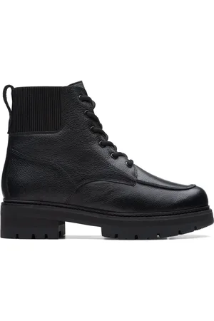 Clarks Orianna Mid Warmlined Leather Ankle Boots