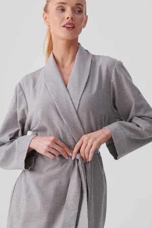 British Boxers "Prince of Wales" Check Brushed Cotton Dressing Gown