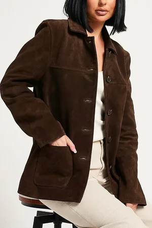 Barneys Originals Buffalo Suede Car Coat