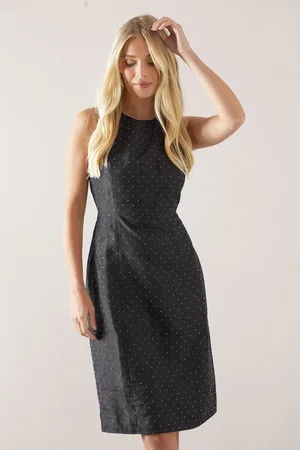 wallis Petite Hotfix Burnout Floral Pencil Dress