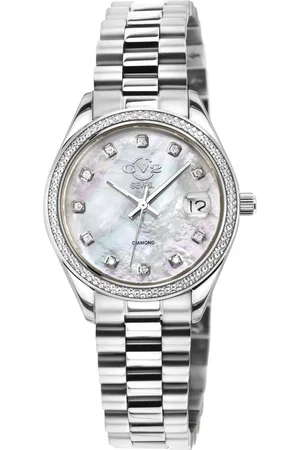 GV2 by Gevril Turin Diamond 12425B Stainless Steel Swiss Quartz Watch